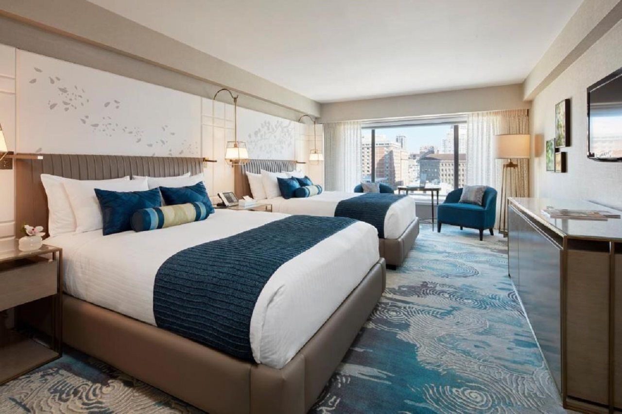 فندق فنددق نيكو سان فرانسيسكو المظهر الخارجي الصورة A guest room at the Hilton San Francisco Union Square